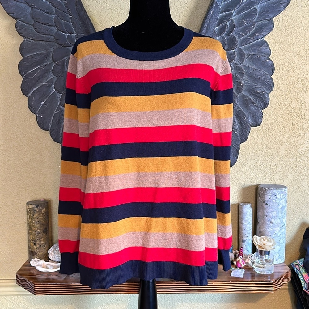 Madison Crew Striped Sweater